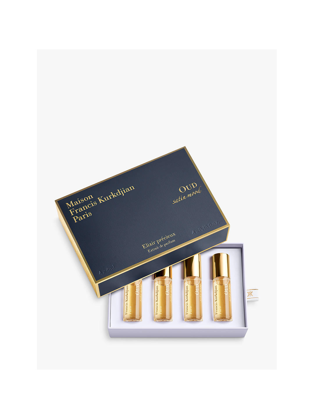 Maison Francis Kurkdjian Oud Satin Mood Roll-On Elixir Fragrance Gift Set, 4 x 4ml 1