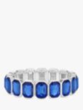 Jon Richard Sapphire Statement Stretch Bracelet, Silver/Blue