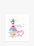 The Proper Mail Company Lighthouse with Stars Valentine's Day Card