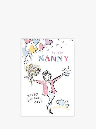 Woodmansterne Lady Jumping Mother's Day Card