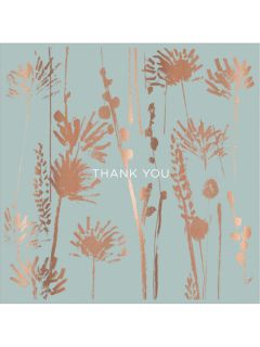John Lewis Abstract Floral Print Thank You Card