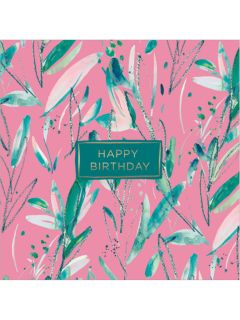 John Lewis Contemporary Floral Pattern Birthday Card