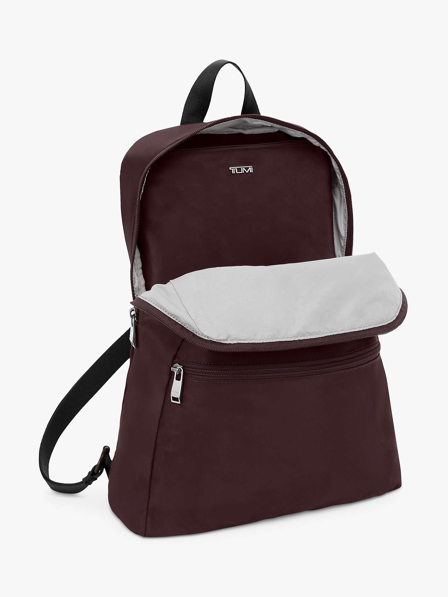 Buy TUMI Voyageur Just in Case Backpack, Deep Plum Online at johnlewis.com