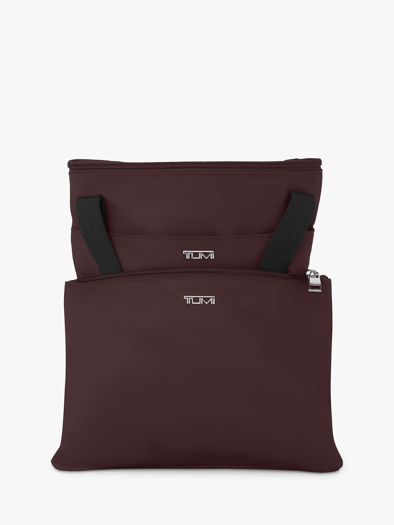 Buy Tumi Voyageur Just in Case Foldable Tote Bag, Deep Plum Online at johnlewis.com