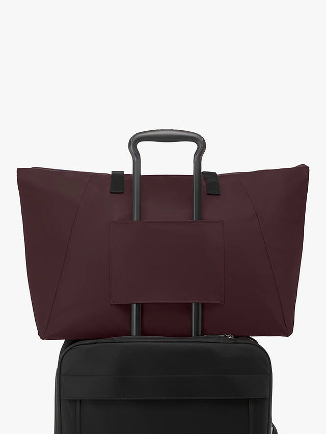 Tumi Voyageur Just in Case Foldable Tote Bag, Deep Plum