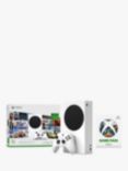 Microsoft Xbox Series S Digital Edition Console, 512GB, with Wireless Controller & 3 Months of Game Pass Ultimate, White