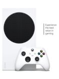 Microsoft Xbox Series S Digital Edition Console, 512GB, with Wireless Controller & 3 Months of Game Pass Ultimate, White