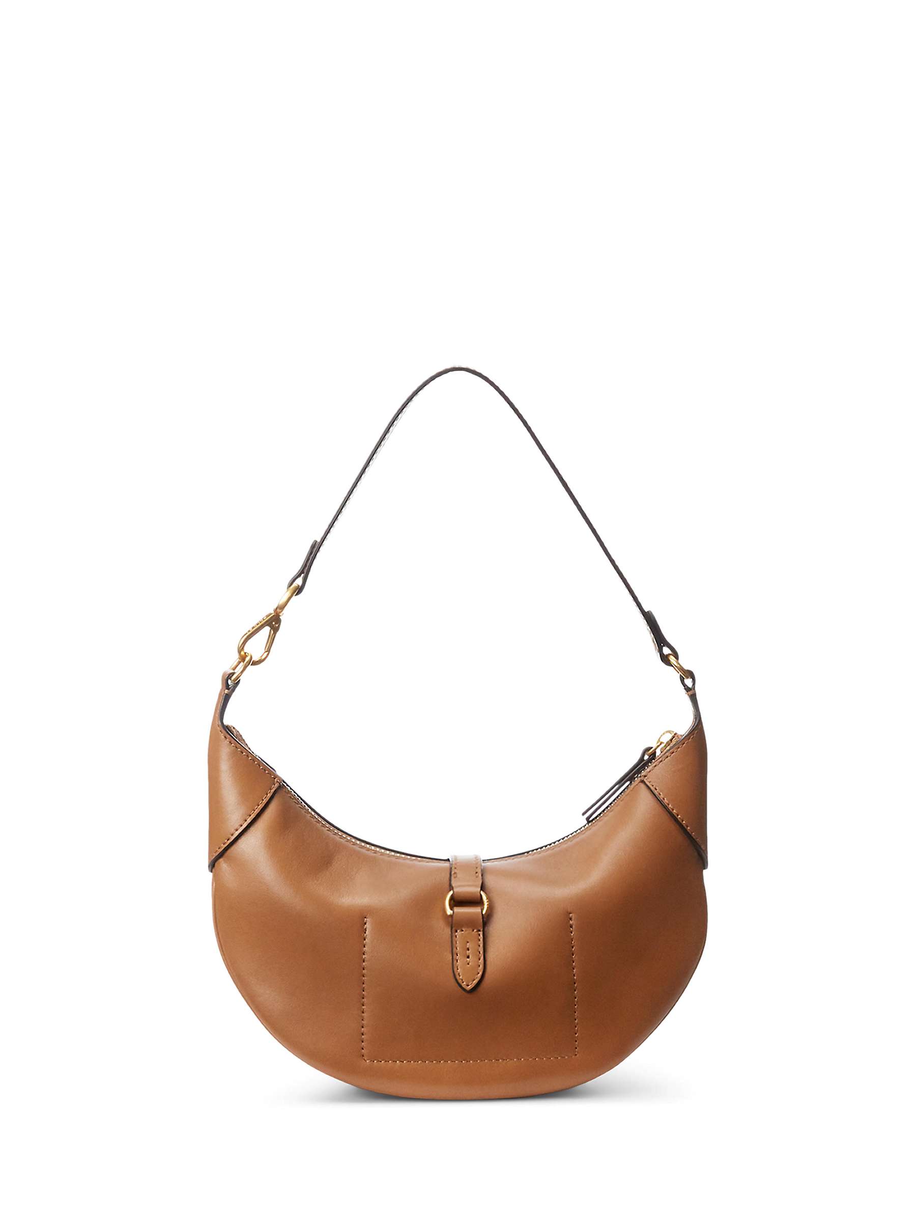 Buy Polo Ralph Lauren ID Mini Leather Shoulder Bag, Tan Online at johnlewis.com