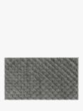 John Lewis Textured Hexagon Bath Mat, Silver Grey