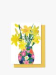 Stop the Clock Design Happy Easter Daffodils Easter Card