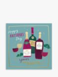 Woodmansterne Wine Bottles And Glasses Father's Day Card