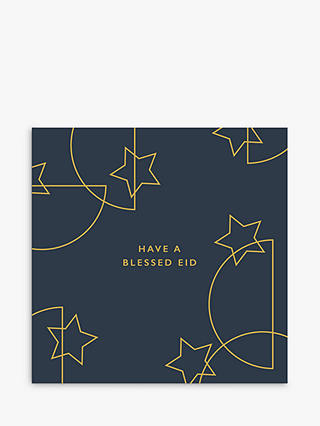 Art File Have A Blessed Eid Stars Card