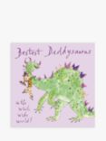 Woodmansterne Child Clinging Onto A Dragon Father's Day Card