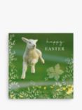 Woodmansterne Jumping Lamb Easter Card