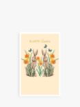 Art File Hares & Daffodils Easter Cards, Pack of 6