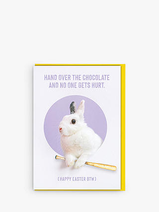 Brainbox Candy Hand Over Chocolate Easter Card