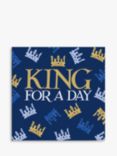 Woodmansterne King for a Day Crown Icons Father's Day Card