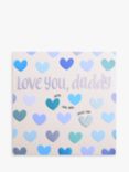 Wendy Jones Blackett Daddy Blue Hearts Father's Day Card