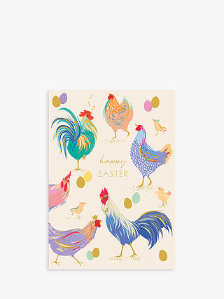 Sara Miller Hens And Eggs Easter Card