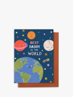 Stop the Clock Design Best Daddy in the World Father's Day Card