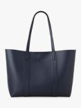 Mulberry Bayswater Small Classic Grain Leather Tote Bag, Night Sky/Poplin Blue