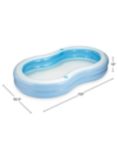 Funsicle Lagoon 8.5ft Paddling Pool, Heavenly Blue