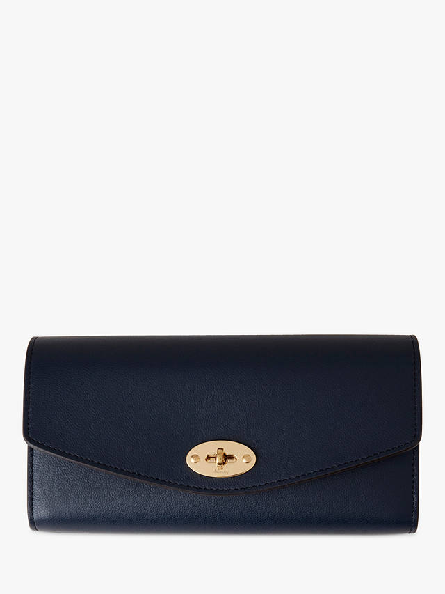 Mulberry Darley Micro Classic Grain Leather Wallet, Night Sky
