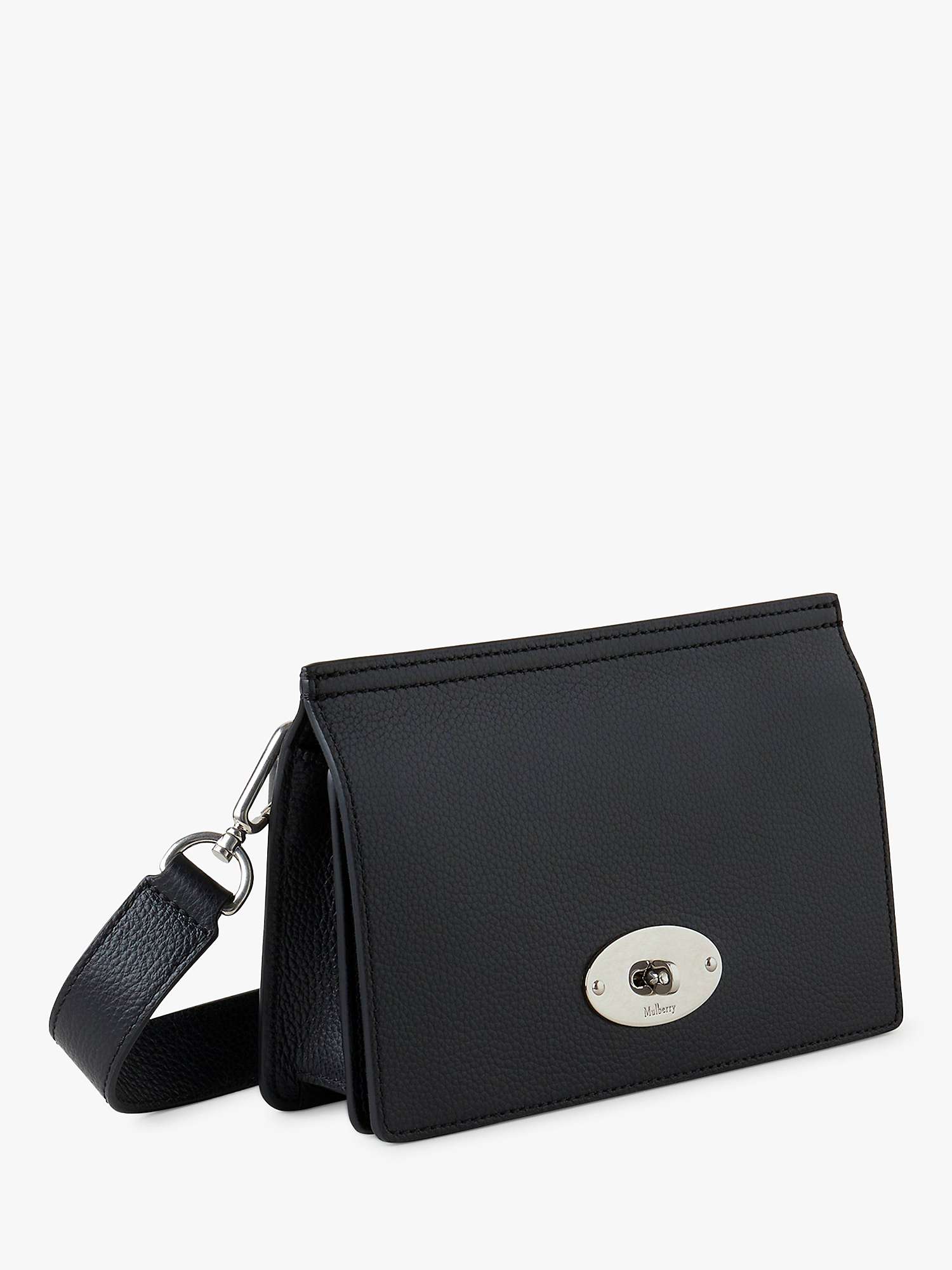 Buy Mulberry East West Antony Small Classic Grain Leather Crossbody Bag, Black Online at johnlewis.com
