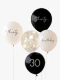 Ginger Ray 30th Birthday Balloon Bundle, Pack of 5