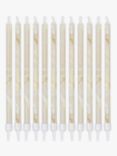 Ginger Ray Marbled Cake Candles, Pack of 12
