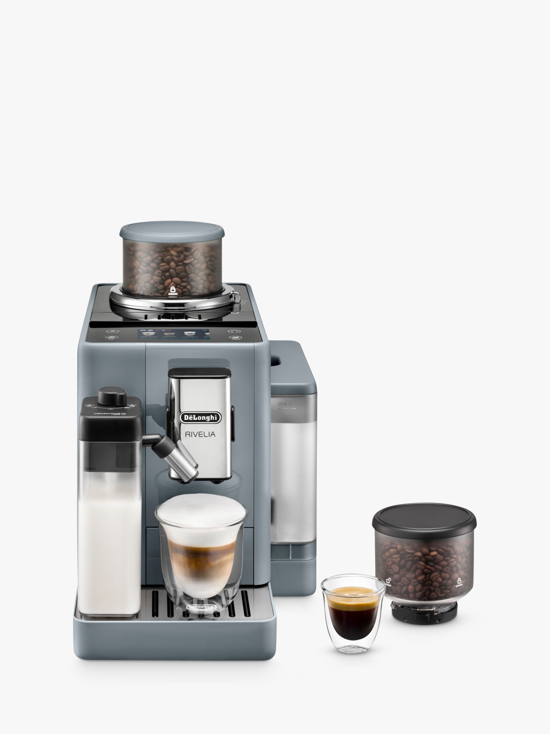 De'Longhi Rivelia Automatic Bean to Cup Coffee Machine, Grey