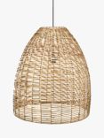 Nkuku Noko Wicker Conical Pendant Light, Natural