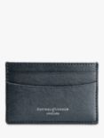 Aspinal of London Saffiano Leather Slim Credit Card Holder, Navy