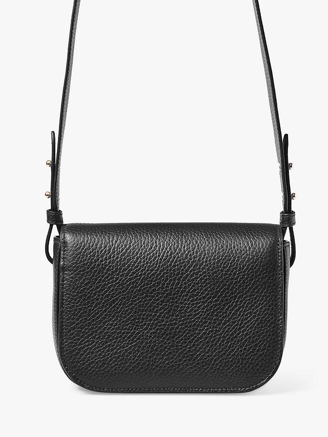 Aspinal of London Ella Pebble Leather Crossbody Bag, Black