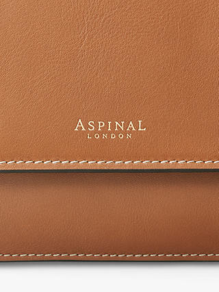 Aspinal of London Ella Smooth Leather Crossbody Bag, Tan