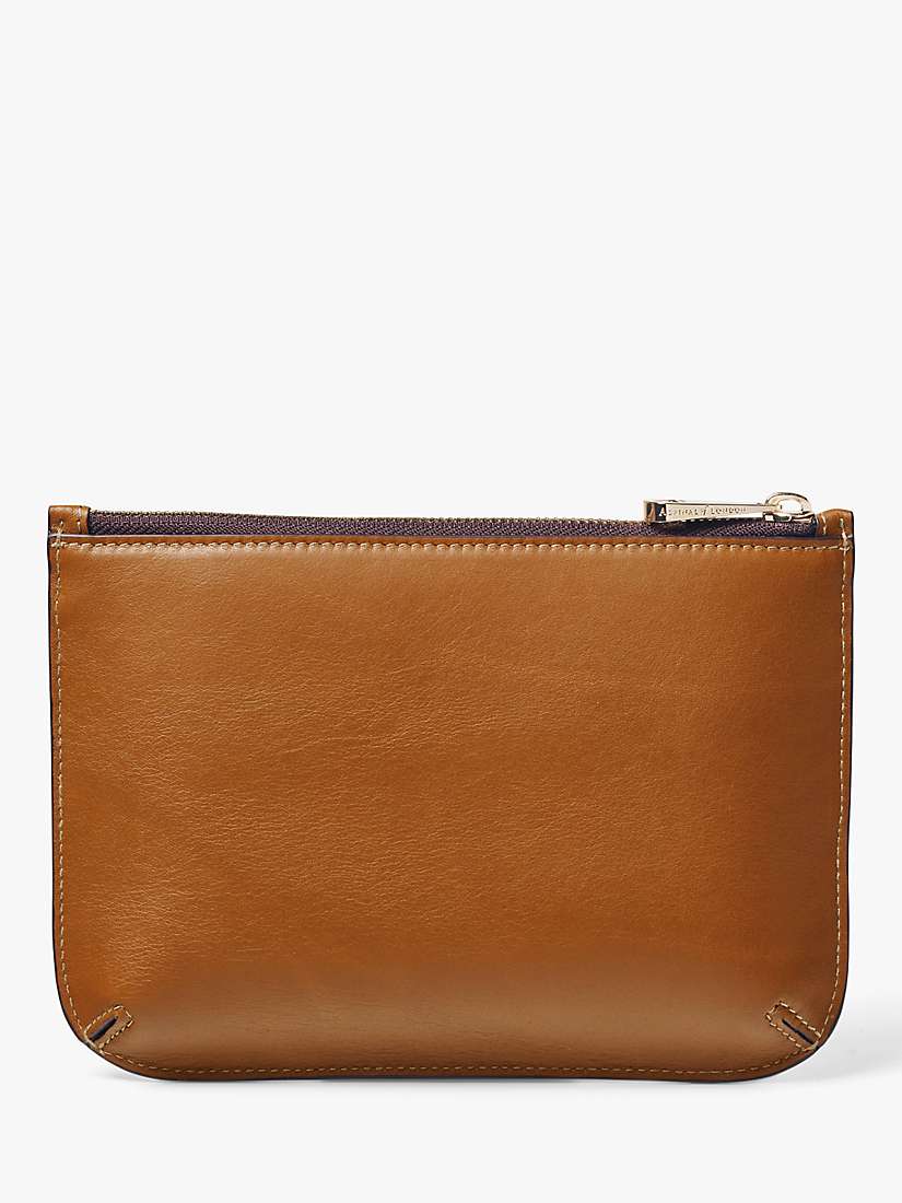 Buy Aspinal of London Medium Ella Smooth Leather Pouch, Tan Online at johnlewis.com
