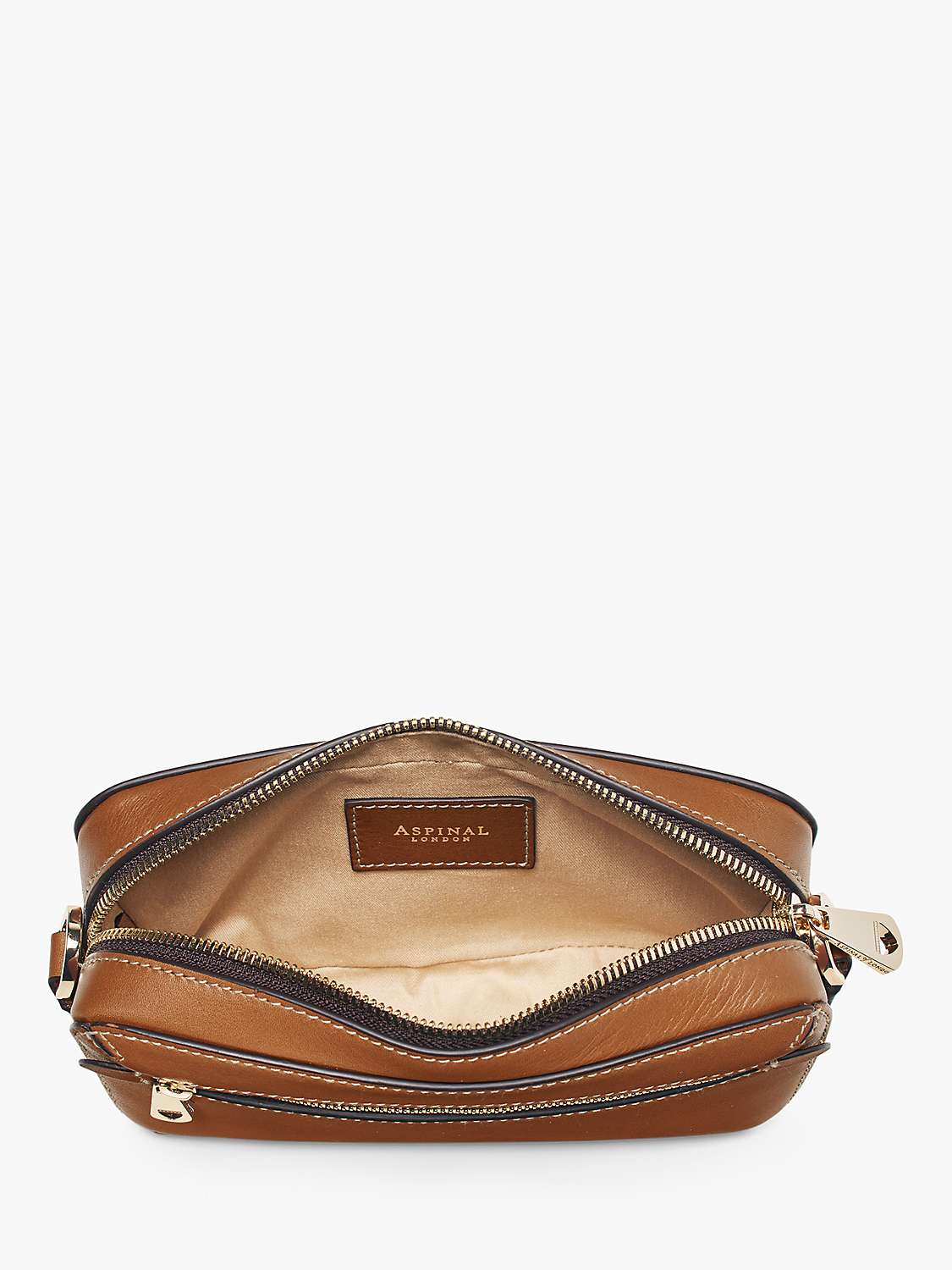 Buy Aspinal of London Smooth Leather Camera Bag, Tan Online at johnlewis.com