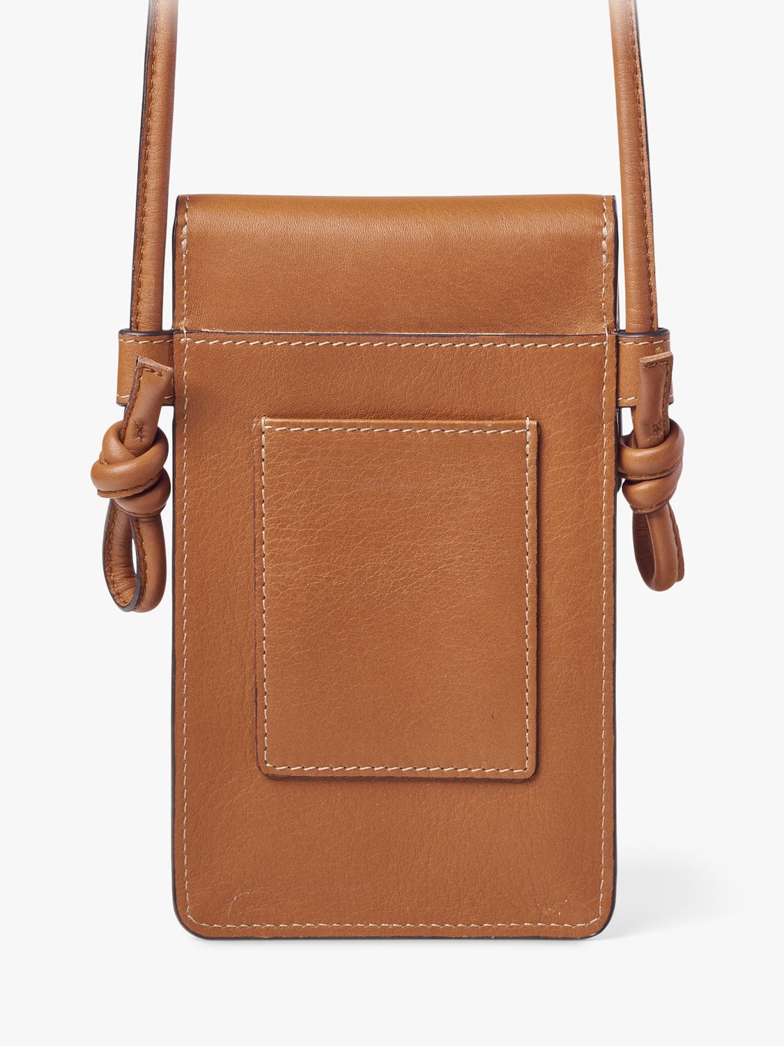 Aspinal of London Ella Smooth Leather Phone Pouch Tan at John