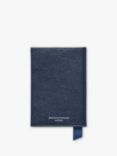 Aspinal of London Saffiano Leather Passport Cover, Navy