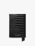 Aspinal of London Croc Effect Leather Passport Cover