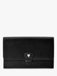 Aspinal of London Classic Saffiano Leather Travel Wallet, Black