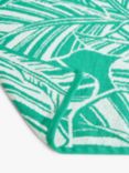 John Lewis Bali Palm Beach Towel, Green Onyx