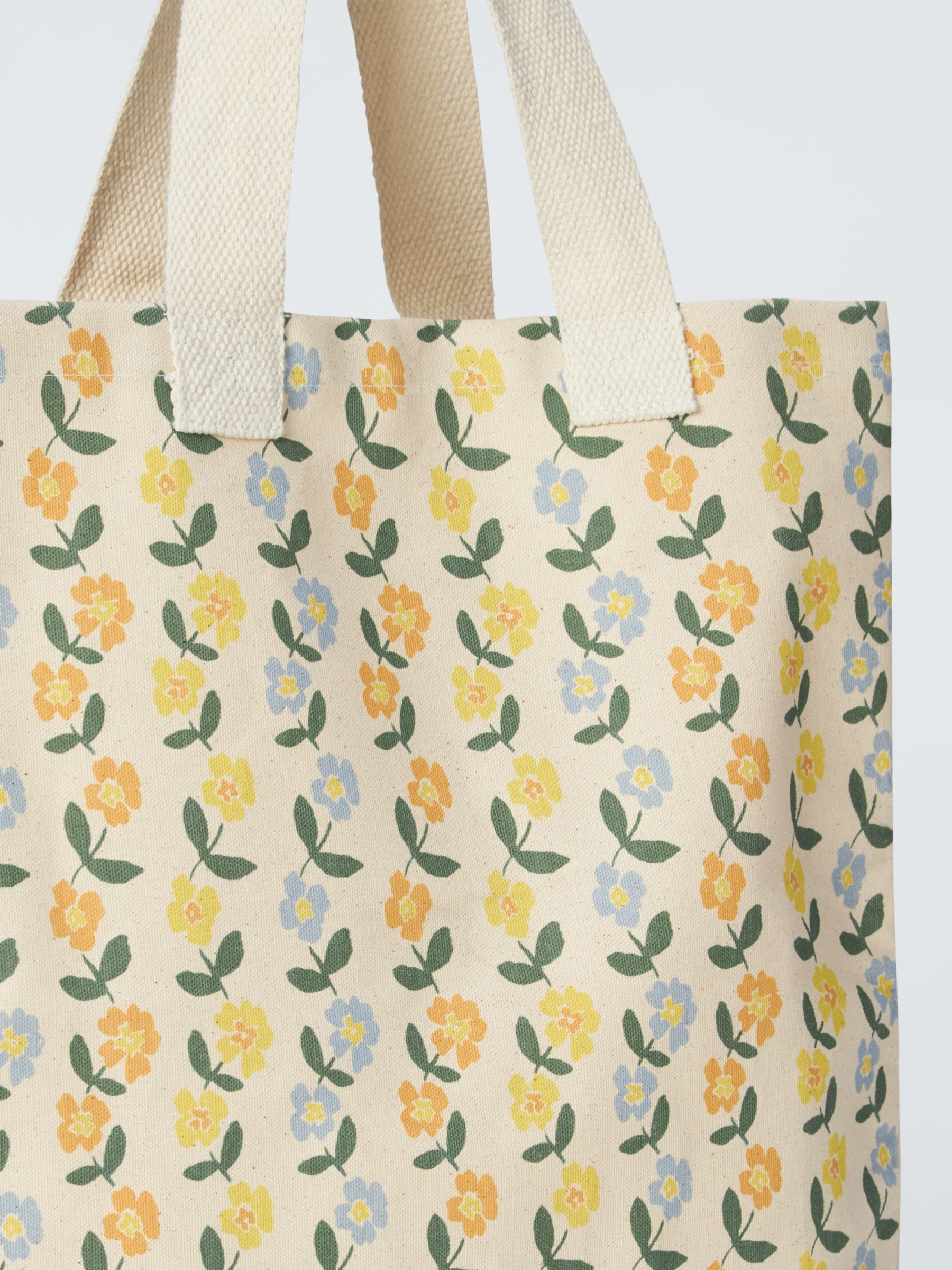 John Lewis Cotton Tote Bag, Spring Floral