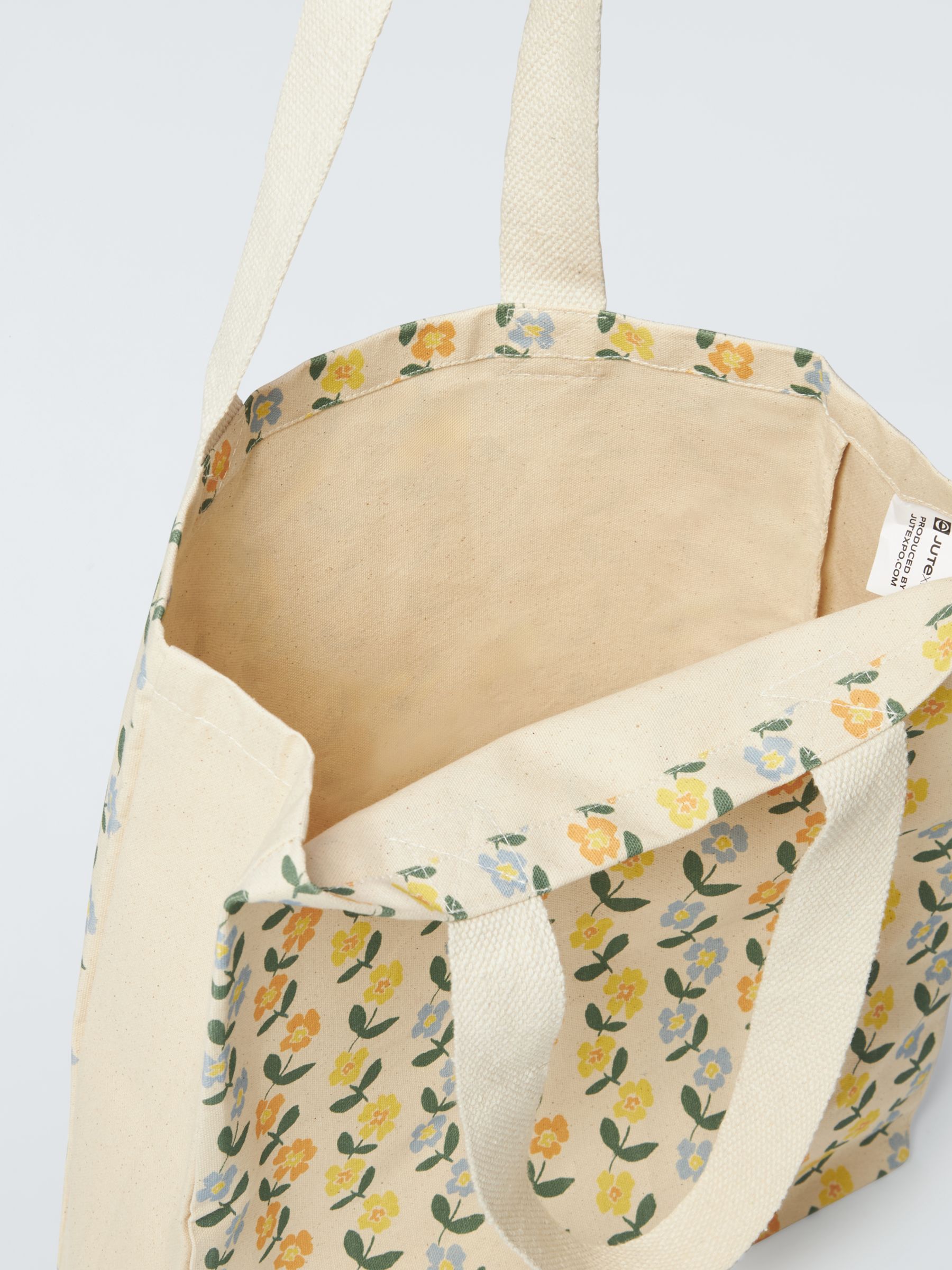John Lewis Cotton Tote Bag, Spring Floral