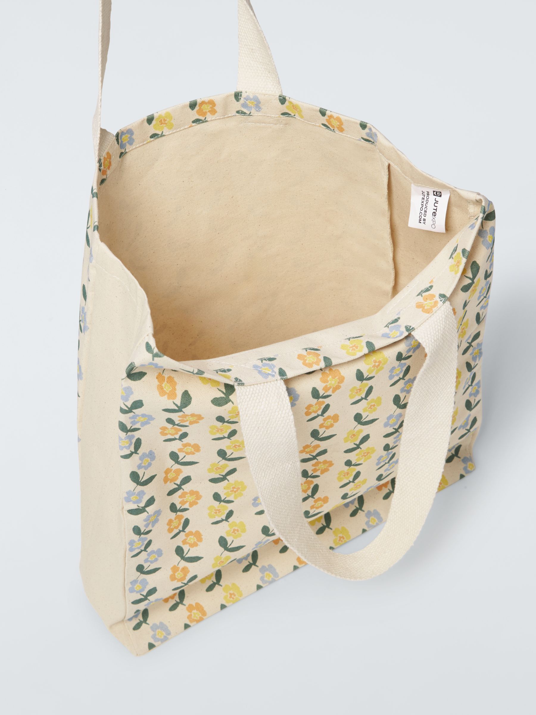 John Lewis Cotton Tote Bag, Spring Floral