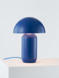 John Lewis Mushroom Dimmable Extra Large Table Lamp, Dark Taupe, Cobalt