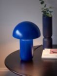 John Lewis Mushroom Dimmable Extra Large Table Lamp, Dark Taupe, Cobalt