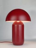 John Lewis Mushroom Dimmable Extra Large Table Lamp, Dark Taupe, Red