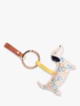 Caroline Gardner Hearts Sausage Dog Keyring, Multi