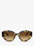 Swarovski SK6005 Women's Irregular Sunglasses, Tortoiseshell/Brown Gradient